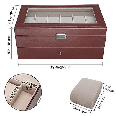 ProCase 12 Slots Watch Box Case for Men Women, Mens Jewelry