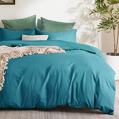 Bedsure Sage Green Duvet Cover Queen Size - Soft Prewashed Queen Duvet  Cover Set, 3 Pieces, 1 Duvet Cover 90x90 Inches with Zipper Closure and 2