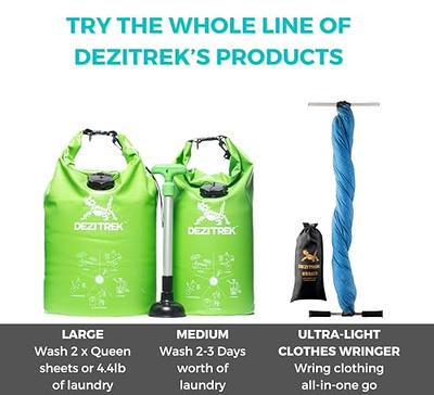 Dezitrek All in One Hand Wash Bag and Plunger Set - Off Grid Washing Machine  Non Electric