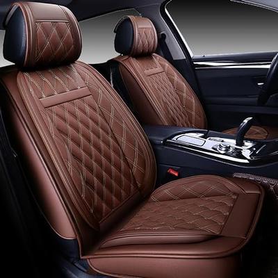 hikeaglauto Car Seat Covers Full Set, Faux Leather Seat Covers for Cars SUV  Super Breathable Universal Automotive Seat Covers Fit for Most Sedans