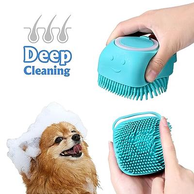 Cat Bath Brush - Dog Scrubber for Bath Brush with Soap Dispenser, Soft  Silicone Pet Shampoo Massage Dispenser Grooming Shower Brush for Short Long  Haired Dogs and Cats Washing Pink - Yahoo Shopping