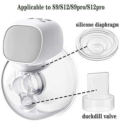 Duckbill Valve & Silicone Diaphragm Compatible with Momcozy (S9/S9 Pro/S12/S12  Pro) Series, Replacement Parts for Wearable Breast Pump, Reduce Nipple  Tunnel Down to Correct Size (4+2) - Yahoo Shopping