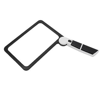 Folding Handheld Magnifying Glass, Large Magnifying Glass with Light 3X  Rectangle Reading Magnifier for Seniors with Dimmable LED, Clear Field of  View, Gifts for Seniors - Yahoo Shopping