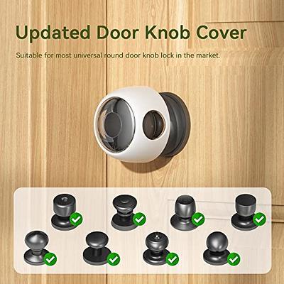 CLYMENE Improved Door Knob Covers Child Proof Door Handle Covers Child  Safety, Baby Proof Door Knob Locks for Kids, 4 Pack (Clear-White) - Yahoo  Shopping