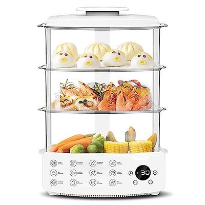 AQwzh Rapid Egg Cooker Electric for Hard Boiled, Poached, Scrambled Eggs,  Omelets, Steamed Vegetables, Seafood, Dumplings, 7 capacity, with Auto Shut