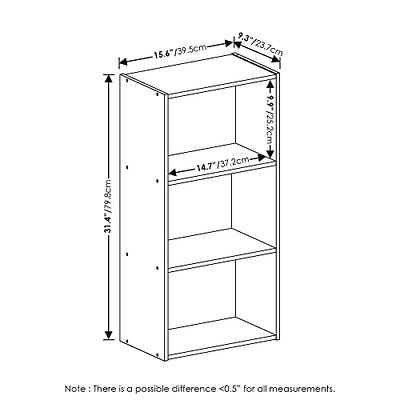  Furinno Luder Bookcase / Book / Storage , 3-Tier