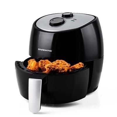 1700W 5.3 QT Electric Hot Air Fryer with Stainless steel and Non-Stick Fry  Basket - Costway