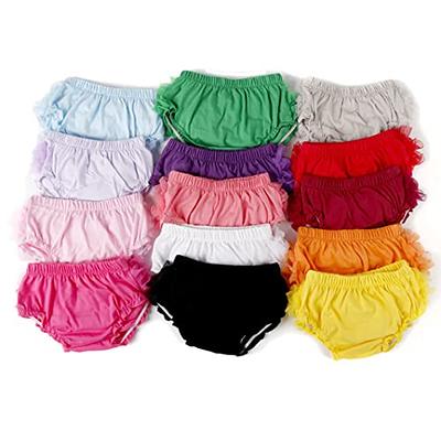 HDLEXD Toddler Infant Baby Girls Lace Ruffle Bloomers Elastic Cotton Tutu Briefs  Panties Bottom Shorts Dark Red L - Yahoo Shopping