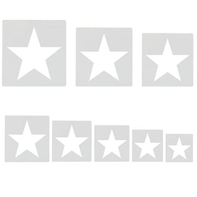 8 PCS Large Star Stencil ,Star Stencils Different Sizes, Star