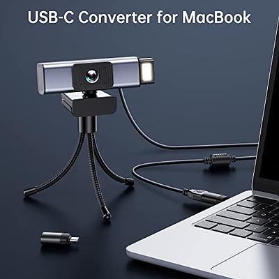 1440P HD Webcam with Microphone, Streaming Computer Web Camera USB