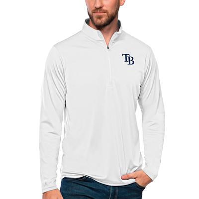 Tampa Bay Rays Antigua Victory Pullover Hoodie - Heathered Gray, Men's, Size: XL