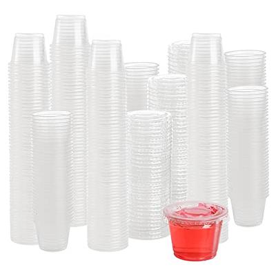 BHYTAKI Jello Short Cups, 200 Sets - 2 oz Disposable Plastic