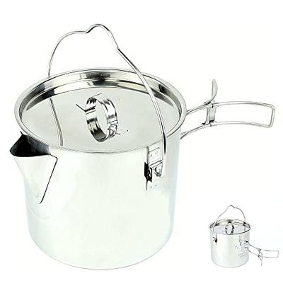 1.4L Outdoor Camping Kettle Aluminum Tea Pot Kettle Compact Lightweight  Coffee Pot for Camping Hiking Backpacking 