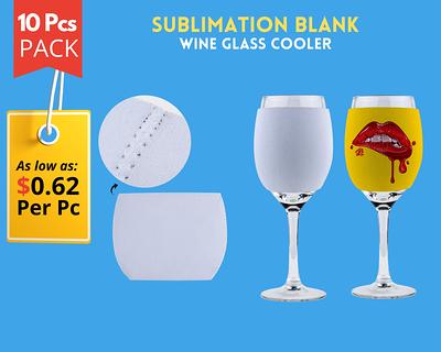 10x Pack Of Sublimation Wine Glass Cooler, Blank Insulator, Cup Cooler  Blanks, Sublimate Insulators - Yahoo Shopping