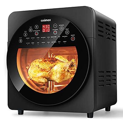 MOOSOO 12.6 Qt Air Fryer Toaster Oven With Rotisserie