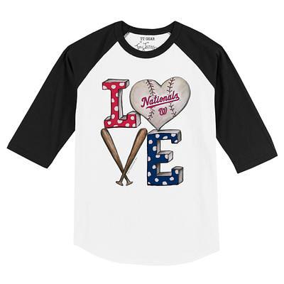 Washington Nationals New Era Women's Baby Jersey Star Raglan T