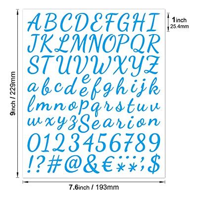2 Sheets Metal Alphabet Stickers Uppercase Letter Lower Case Letters  Stickers Self Adhesive 26 Letters Stickers