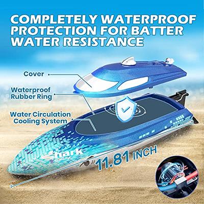 RC Boat-Full Proportional Remote Control Boat with LED Lights,20+