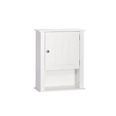 Basicwise 23.5 in. W x 8 in. D x 28.25 in. H Bathroom Storage Wall