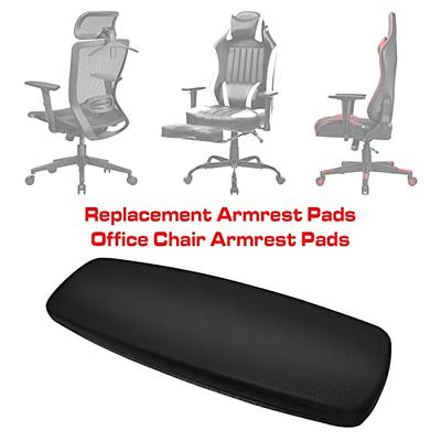 Office Chair Arm Replacement, Ergonomic PU Armrest Pads, Universal 4  Mounting Hole Office Chair Parts with Screws for Desk Chair