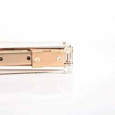 1-Inch Core Clear Acrylic Gold Tape Dispenser Stapler Scissors Set with Tape  24/6 Rose Gold Staples, Acrylic Scissors Stationery Desk Stapler Office  Supplies (Gold) - Yahoo Shopping