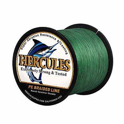 HERCULES Super Tough Braided Fishing Line 100 pounds Test Moss