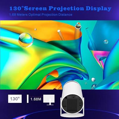 Auto Keystone Correction Mini Portable Projector, 4K/ 200 ANSI Smart  Projector with WiFi 6, BT 5.0, Screen Adjustment, 180 Degree Flip, Round  Design, Built-in Android OS 11.0 Home Theater Projector : 