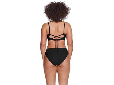 Robin Piccone Ava Plunge Neck Tie-Front One Piece Swimsuit