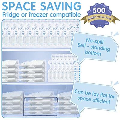 Nuliie 300 Pcs Breastmilk Storage Bags, 8 OZ Breast Milk Storing