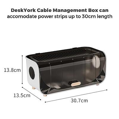 Desk York Cable Management Box Large - Cord Organizer Box to Hide