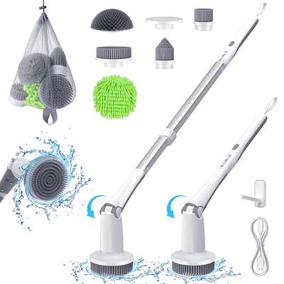 eazer Grout Brush with Long Handle, 180°Rotation Tile Grout Cleaning Tool,  V-Shape Shower Scrubber Cleaner Stiff Bristle for Cleaning Bathroom Wall,  Baseboards, Tile Floors - 53in - Yahoo Shopping
