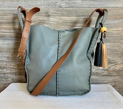 The Sak Crossbody Handbag Mini Sanibel Multicolor Brown Leather Purse Bag |  eBay
