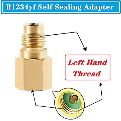 R1234yf Refrigerant Recharge Kit, 1234yf Refrigerant Kit, r1234yf  refrigerant charging hose with LH (Left Hand Thread) R1234YF Self-Sealing  Adapter, for Auto Air Condition R1234yf Refrigerant System - Yahoo Shopping