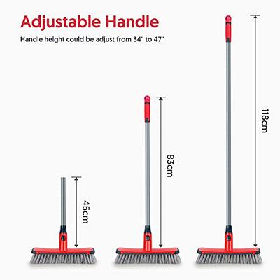 Floor Scrub Brush Long Handle 1 Scrape Brush Stiff Bristle Shower Scrubber  For Cleaning Patio Bathroom Garage Kitchen Wall Deck Tub Tile - Temu