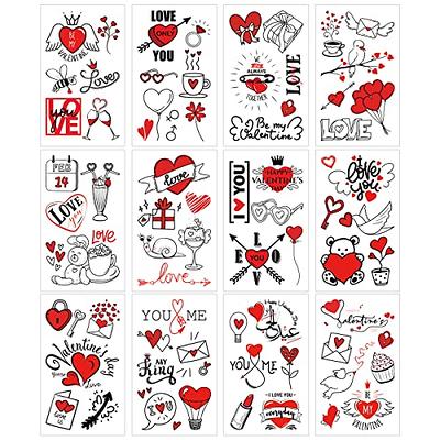 Valentines Sticker Pack Love Sticker Bomb I Love You Stickers St Valentines  Stickers Waterproof Decal Valentines Gift 