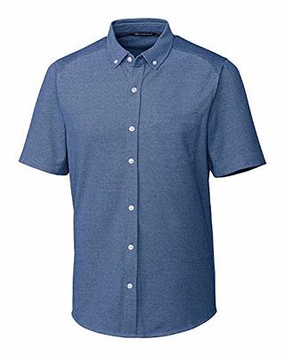 Philadelphia Eagles Cutter & Buck Gridiron Classics Big & Tall Stretch  Oxford Short Sleeve Button-Down Shirt - Charcoal