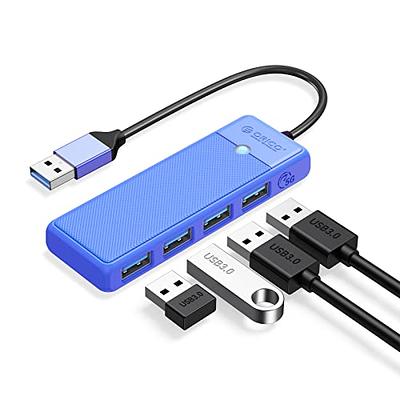 USB 3.0 Hub, ORICO 4-Port USB Hub, Ultra Slim USB Splitter for Laptop for  MacBook, Mac Pro, iMac, Surface Pro, XPS, PS5, PC, Flash Drive, Mobile  HDD(Blue/0.5ft) - Yahoo Shopping