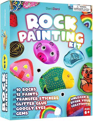diyzybla 5d diamond painting kit for kids with wooden frame art and