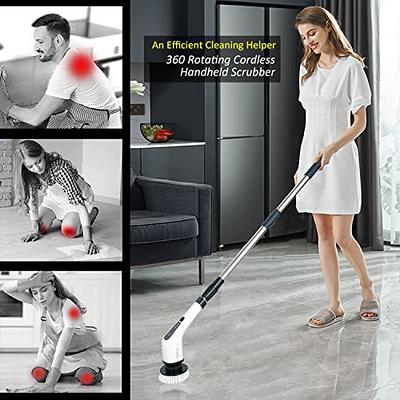 8 in 1 Electric Spin Scrubber Cordless Cleaning Brush Hard Floor / Bathroom  Mop