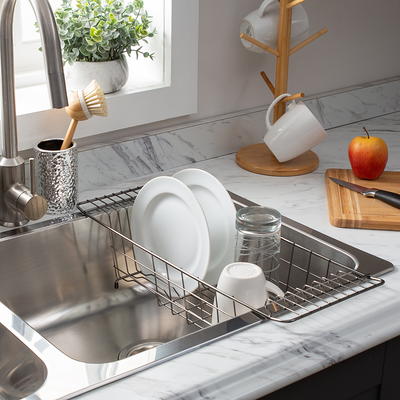 Grand Fusion Over the Sink Stainless Steel Dish Drying Rack, Each