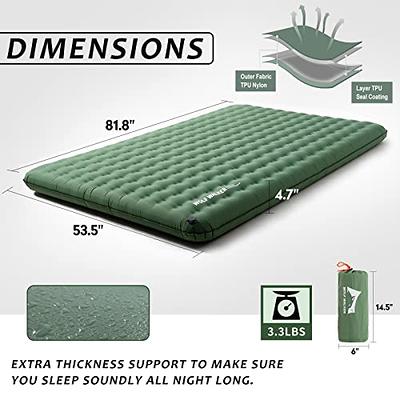  WOLF WALKER Camping Sleeping Pad for Backpacking Hiking  Traveling Ultralight Sleeping Mat Self-Inflatable Waterproof Portable  Compact Air Mattress Green : Sports & Outdoors