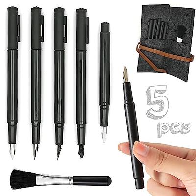 M MUGIT 5 Pieces Scratch Art Tools Set, DIY Scratching Drawing Painting  Pen, Fountain Pen Shape Scratch Pen, Scratch Stick Stylus Tools Bag with  Clean Brush in Bag (Black) - Yahoo Shopping