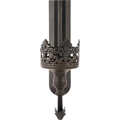 Metal Candle Sconces Hanging Wall Candle Holders (Set of 2) Black