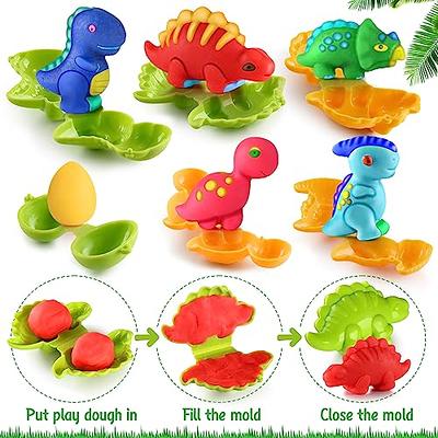 Dinosaur Playdough Tool Set for Toddlers, Kitchen Creations