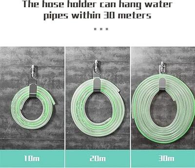 1pc Plastic Wall Mounted Garden Hose Reels Storage Watering Organizer  Holder Wash Car Pipe Outdoor Tap Hanger Rack