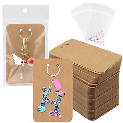 jijAcraft 100PCS Keychain Display Cards for Selling, 3.1x4.7 Brown  Keychain Packaging Keyring Jewelry Holder Display, Blank Hanging Cards for  Business Supplies Selling Jewelry, Display Keychain - Yahoo Shopping