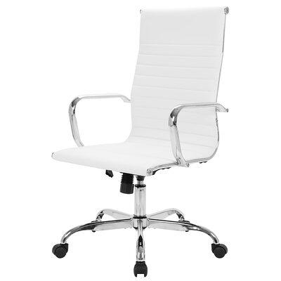 Ergonomic Executive Chair Latitude Run Upholstery Color: Black