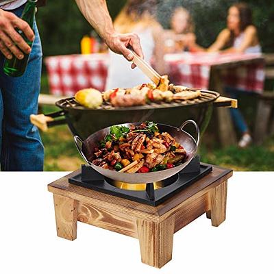 Mini Barbecue Oven Grill Japanese Smokeless Alcohol Stove Wooden