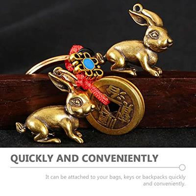 Zodiac Keychain Chinese Key Charms Sign Pendant Purse Holder Shui Feng Ring  Charm Handbag Decoration Bag Fortune Car 