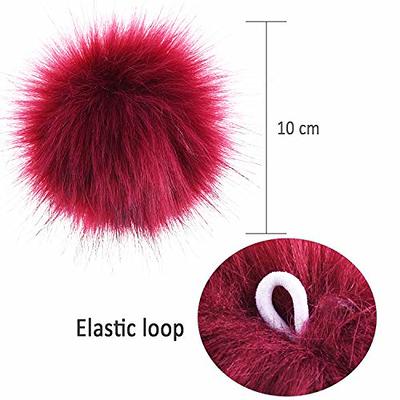 10cm faux fox fur pom balls